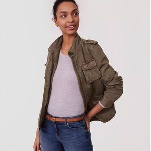 LOFT Utility Jacket Size M Petite